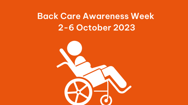 Back care awareness week: 2-6 October 2023 graphic